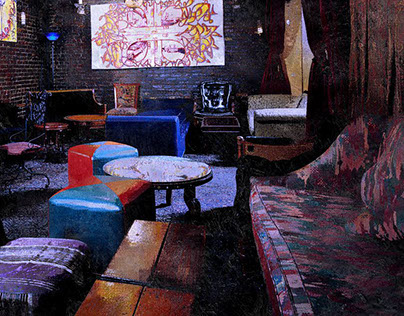Adam Hochfelder Art-Bar-Living-Room