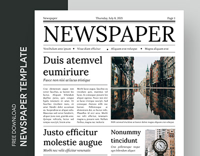 Free Editable Online Classic Newspaper Template