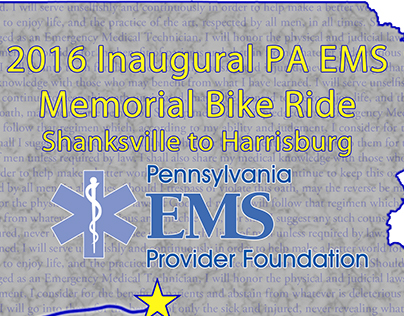 2016 Inaugural PA EMS Memorial Bike Ride