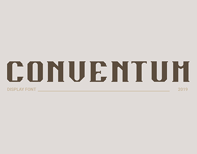CONVENTUM | Display Font