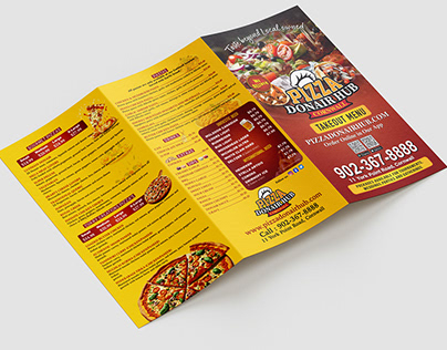 Pizza Donair Hub Restaurants Menu & Logo Design