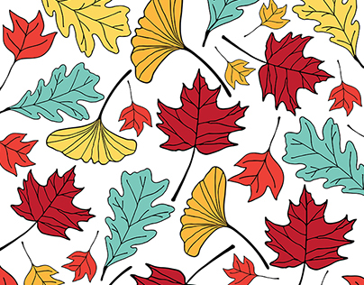 autumn leaf pattern seamless