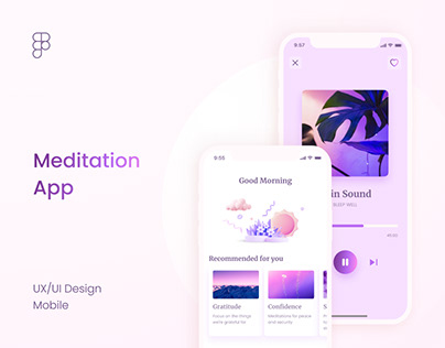 Meditation Mobile App UX UI Design