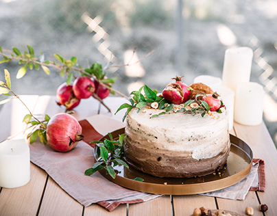 Brand collaboration: Ombre cake with Arla cream cheese