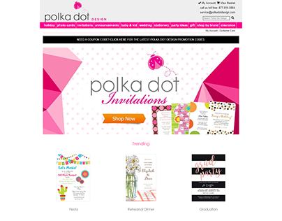 Polka Dot Design Stationey Coupons