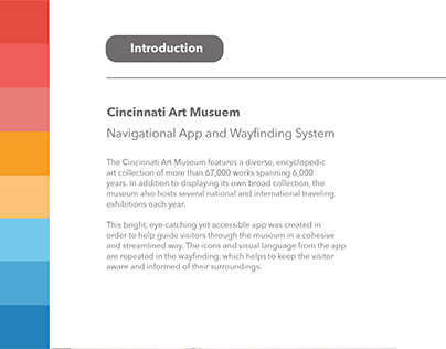 Cincinnati Art Museum App // Wayfinding