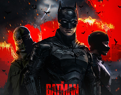 The Batman Movie Poster Design making on Youtube