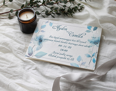 Wedding Invitation Card for Aydin&Jamila