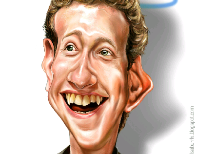 Caricature - Mark Zuckerberg