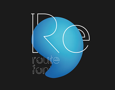 Reroute font — Type Design