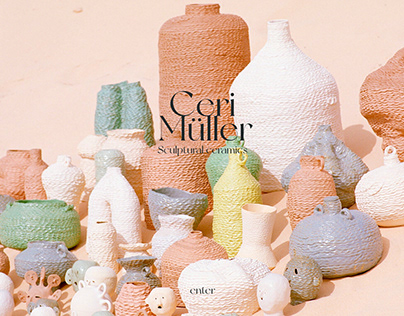 Ceri Müller ceramics website redesign