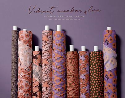Cinnabar Flora Textiles