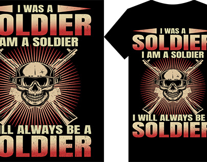 soldier tshirt design