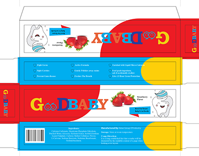Package Design For Kids Toothpaste