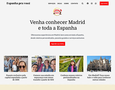 Project thumbnail - Espanha pra Você | Website design + online shop