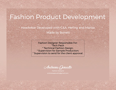 Fashion Product Development - HEADWEAR