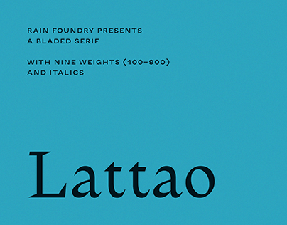 Project thumbnail - Lattao (Typeface)