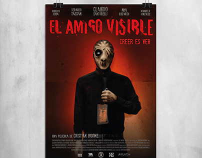 Afiche película El Amigo Visible de Cristian Bidone