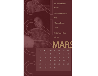 Calendar march 2022- Calendrier mars 202
