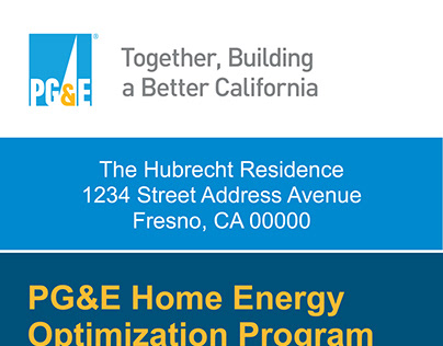 PG&E Home Optimization Program Mobile view