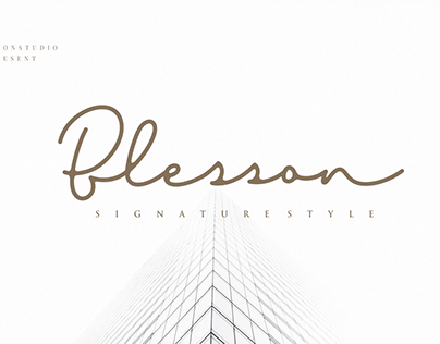 Blesson – Signature Font