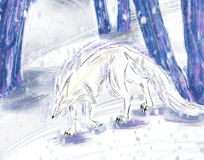 Project thumbnail - Wolf (book illustrations)