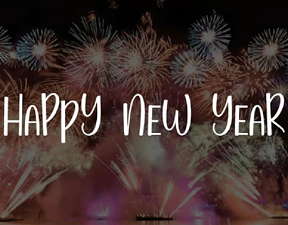 happy new year display font