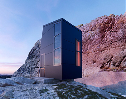 Mountain Cabin, Norwegian /3D visualization/