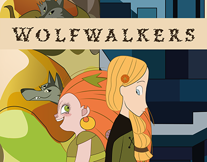 Poster ilustrado alternativo de Wolfwalkers