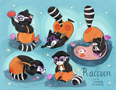 Raccoon Character Design