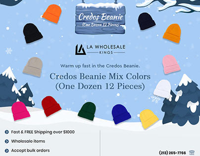 Credos Beanie Mix Colors (One Dozen 12 Pieces)
