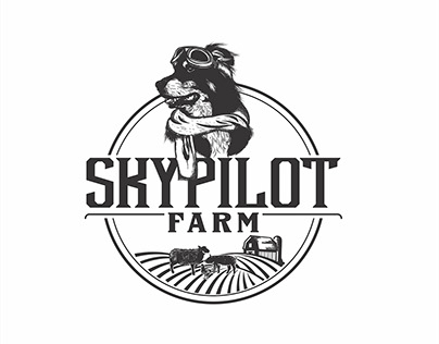 SkyPilot Farm logo design