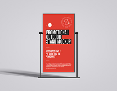 Free Promotional Stand Mockup