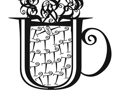 Teacup - Typographic Illustration