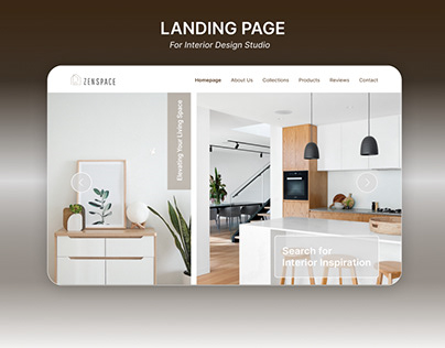 ZenSpace-Interior Design Studio Landing Page Website