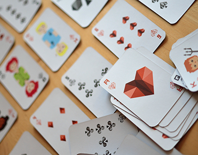 Playing cards design inspired by The Hunger Games