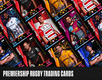 Gallagher Premiership rugby trading cards