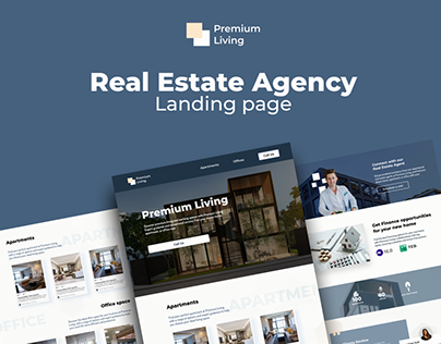 Real Estate Agency "Premium Living" - Landing page
