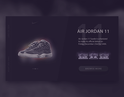 Jordan 11 ─ Shop Card Interface