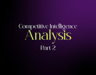 Competitive Intelligence Analysis - Competitor - Brand