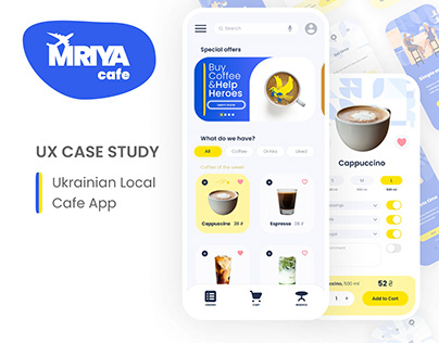 MRIYA Cafe App – UX Case Study