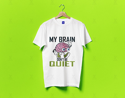 Brain vector T-shirt Design