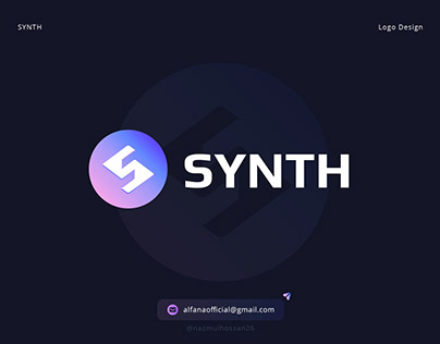 SYNTH Blockchain - S Logo Brand Identity Design