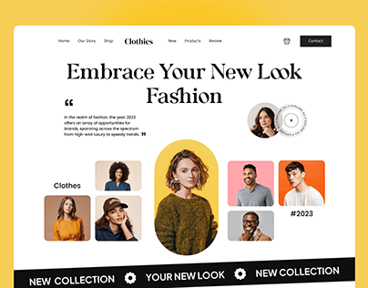 Clothies | E-commerce Fashion Website Landing Page