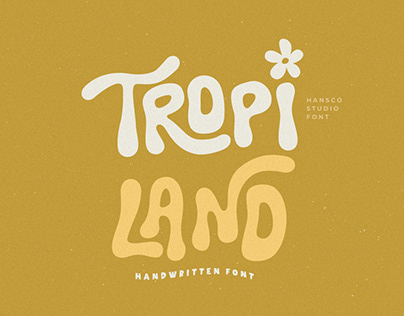Tropi Land Font - Monoline Handwritten Font Free!