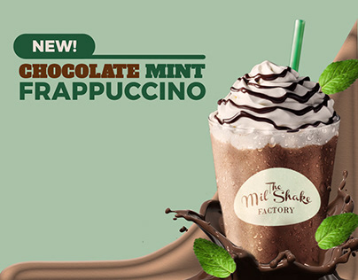 The Milk Shake. New Frapuccino Chocolate Mint