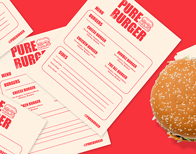 Pure Burger - Packaging, Logo & Branding
