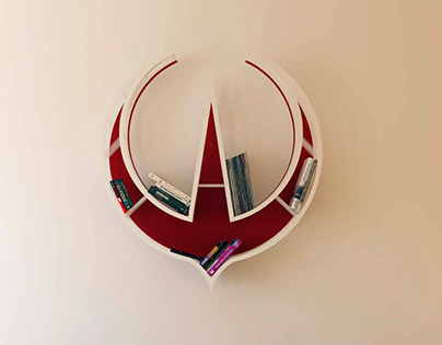 Andor, Star Wars, logo, shelf, design, bookshelf