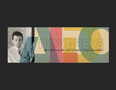 MassArt Project - Typographer Exibit "Aldo Novarese"