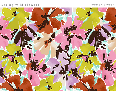 Spring Wild Flowers Repeat - Women's Wear
